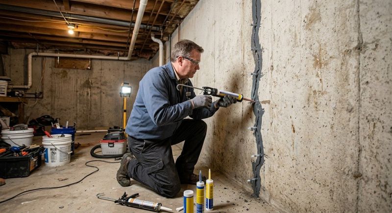 Basement Crack Repair in Brigham City, UT