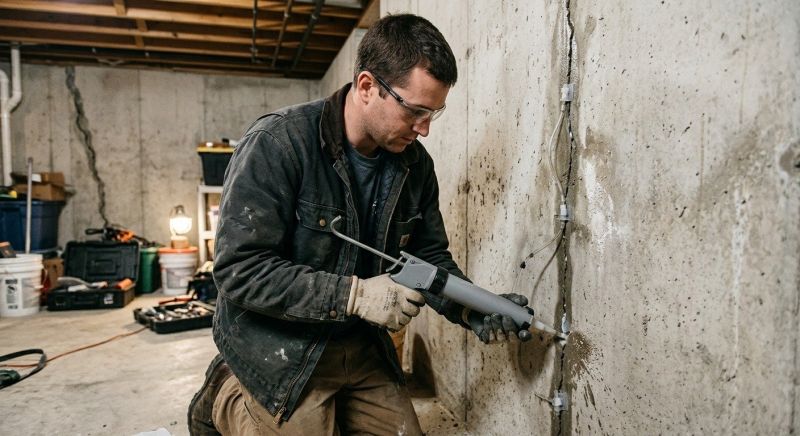 Basement Crack Repair in Brigham City, UT
