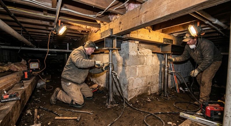 Basement Foundation Repair in Millville, UT