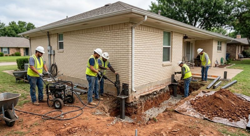 Basement Stabilization in Brigham City, UT