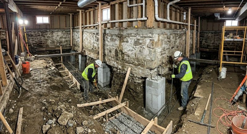 Basement Underpinning in Brigham City, UT