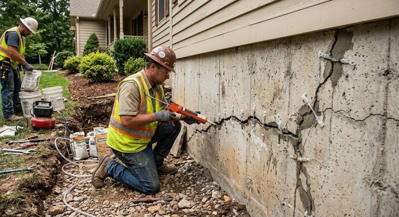 Cracked Foundation Repair in Brigham City, UT