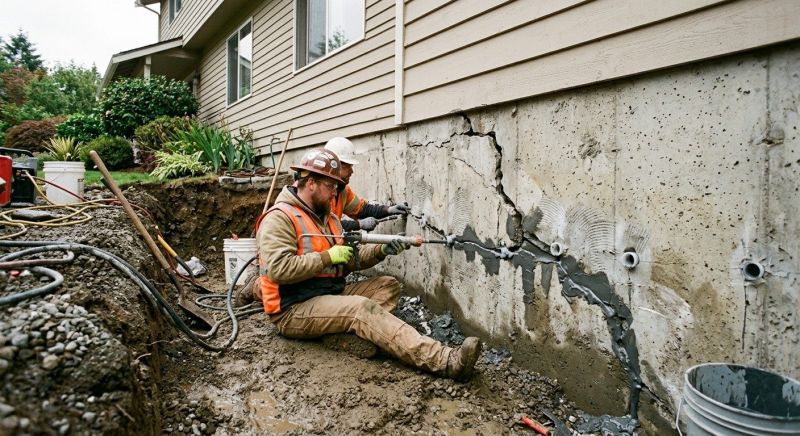 Cracked Foundation Repair in Logan, UT