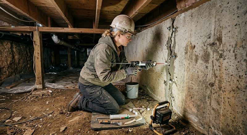 Cracked Foundation Repair in Millville, UT