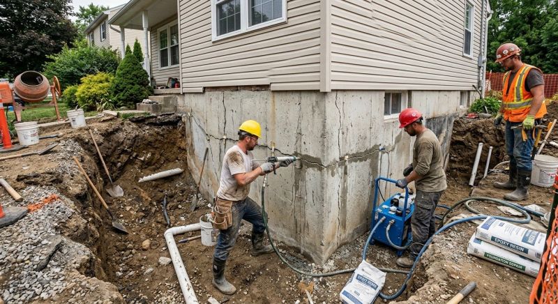 Cracked Foundation Repair in Weber County, UT
