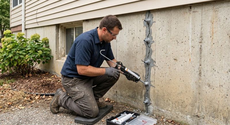 Foundation Crack Sealing in Brigham City, UT