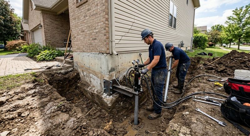 Foundation Settlement Repair in Brigham City, UT