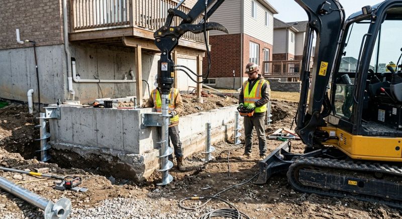 Helical Piers Installation in Brigham City, UT