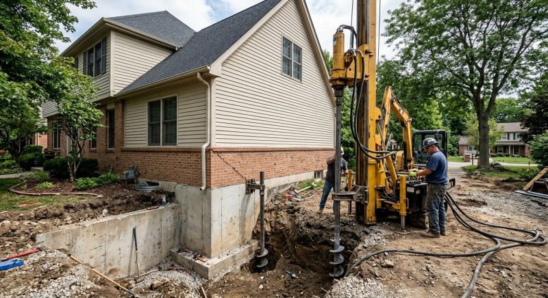 Helical Piers Installation in Brigham City, UT