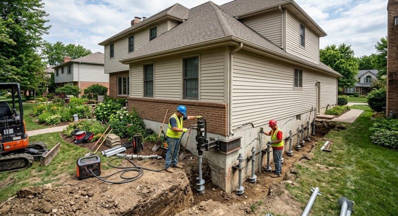 Helical Piers Installation in Brigham City, UT