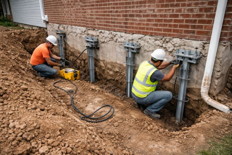 Helical Piers Installation in Brigham City, UT