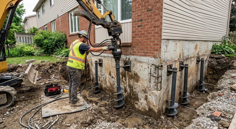 Helical Pile Installation in Brigham City, UT