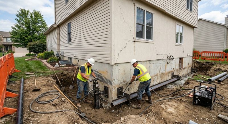Sinking Foundation Repair in Weber County, UT