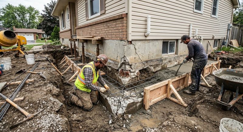 Foundation Settlement Repair